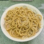 ラーメン二郎 - 大盛ラーメン・ニンニク 多め・アブラ（カタマリ）