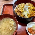 藤屋のそば - 味噌汁も熱々