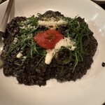 めがねNONNO - イカ墨リゾット風。中にイカやホタテが入ってました！