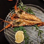 お宿 うち山 - 伊勢海老鬼殻焼