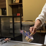 鉄板焼 葵 - いきますよー♪