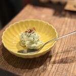 鶏けん - マスカットの白和え