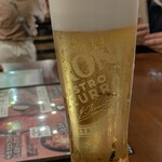 炉ばたイタリアン 自然派ワイン いるふぉ - 先ずはイタリアビール「ペローニ」で乾杯。