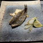 鮨 惣五郎 - めひかり揚げとはくれいだけセロリピクルス