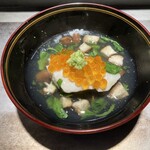 鮨 惣五郎 - さわらとさつまいも饅頭の椎茸餡掛け