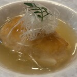 中国菜 火ノ鳥 - 太刀魚上から海老すり身、柚子ソース