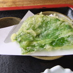 山葵の葉の天ぷら