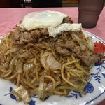 名物 鉄板焼そば専門店 かみ家 - 肉入り玉子焼きそば　大盛り