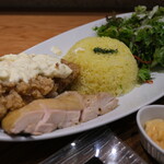 SETOUCHI檸檬食堂 - コンビプレート 980円 の鶏の檸檬マリネ焼き、チキン南蛮