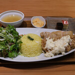 SETOUCHI檸檬食堂 - コンビプレート 980円 の鶏の檸檬マリネ焼き、チキン南蛮