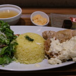 SETOUCHI檸檬食堂 - コンビプレート 980円 の鶏の檸檬マリネ焼き、チキン南蛮