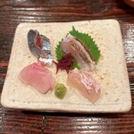 酒盃 - 鯛、鮃、ソイ、秋刀魚