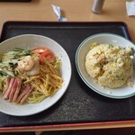 台湾料理 福香閣 - 冷やし中華と炒飯セット