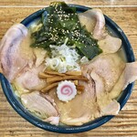 ムコウガワ製麺所 - 塩＋大盛り＋チャーシュー（4枚）