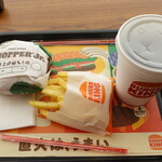 バーガーキング - ワッパーJrセット　600円　ポテトMサイズ変更　+50円