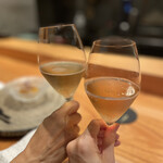 銀座 炎 田むら - 乾杯