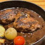 銀座 炎 田むら - 和牛ハンバーグの煮込みソースがまた絶品