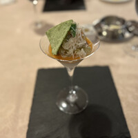 セル ドール - ずわい蟹と茄子　アボカドのトルティーヤ