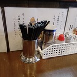 麺屋 歩夢 - テーブル