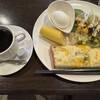 しゃんと - モーニング②コーヒー、トースト、ゆで卵、サラダ、フルーツ600円