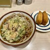 そばの神田東一屋 - ゲソかき揚げそば、いなり