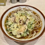 そばの神田東一屋 - ゲソかき揚げそば