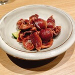 水炊きと素揚げ - 砂肝