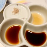 中の坊瑞苑 - 淡路島藻塩　京都白胡麻油　醤油　ポン酢