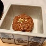 中の坊瑞苑 - 赤飯（コース内容には書かれておらず誕生日お祝いサービス）