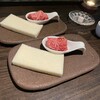 焼肉 銀座コバウ - 炙りユッケトースト