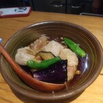 和バル おでこ - イチジクとお餅の揚げ出し