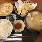 和風グリル たかをや、 - とり天とだんご汁定食
