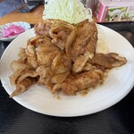 まる家 - ロースしょうが焼き並盛り