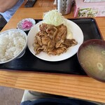 まる家 - ロースしょうが焼き並盛り