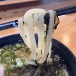 ひなや - とろろ昆布かけうどん温泉玉子