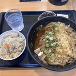 ひなや - 肉うどんかやく飯