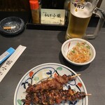 うなぎ小鐵 大宮店 - きも焼きとバラ身だよ。きも焼きは苦味と旨味が素晴らしい。
