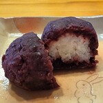 木村屋 - おはぎ（粒あん）断面