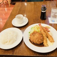 グリル満天星 麻布十番 新宿店 - フライコンビランチ