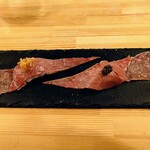 hide mode - 黒毛和牛炙り握り 202509