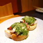 和洋折衷 ずいこう - タコのブルスケッタ