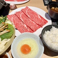 最飛び飛騨牛 しゃぶすき家 馬喰一代 名古屋WEST - すき焼きランチ100g