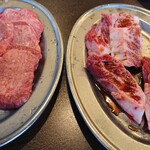 ホルモン青木 亀戸店 - 牛タンと牛ハラミ