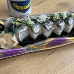 カネキチ - 料理写真:炙り〆さんま押寿司