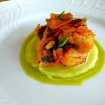 リストランテ ボルゴ・コニシ - 香りがつなぐストーリー「魚介のカポナータ」