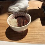 寿司と焼き鳥 大地 - これがうわさの沖漬け