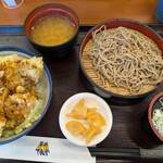 天丼てんや - 料理写真:オールスター天丼と冷小蕎麦セット