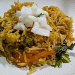 コルカタ ビリヤニ&カバブ - 野菜のビリヤニ