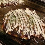 okonomiyakichiechan - 豚玉
                      ソース塗った後