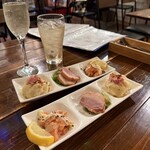 ワイン食堂ukine - 前菜3点盛り